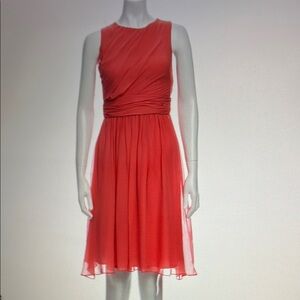 MaxMara orange/red flows summer dress, sz: S